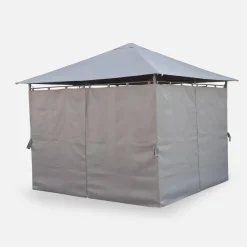 Heavy duty 3x3m gazebo with curtains
