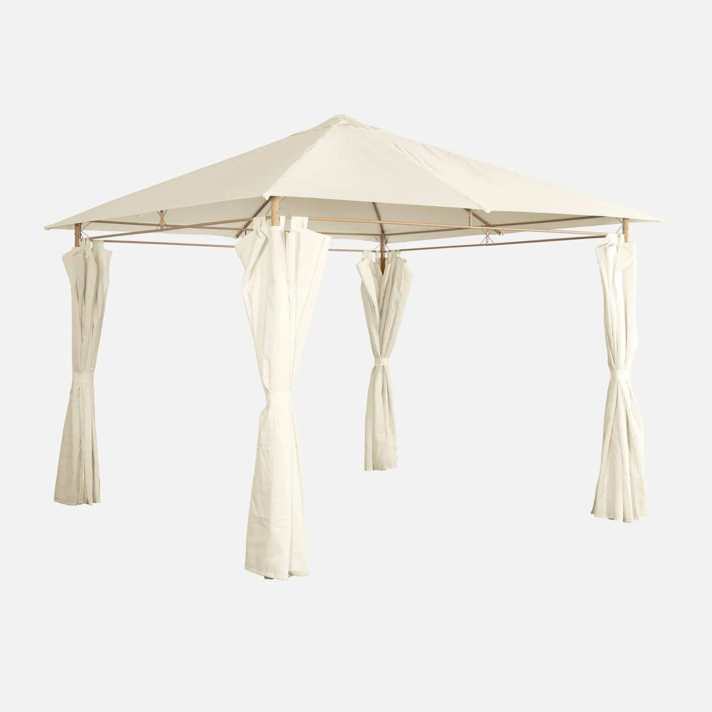 Heavy duty 3x3m gazebo with curtains