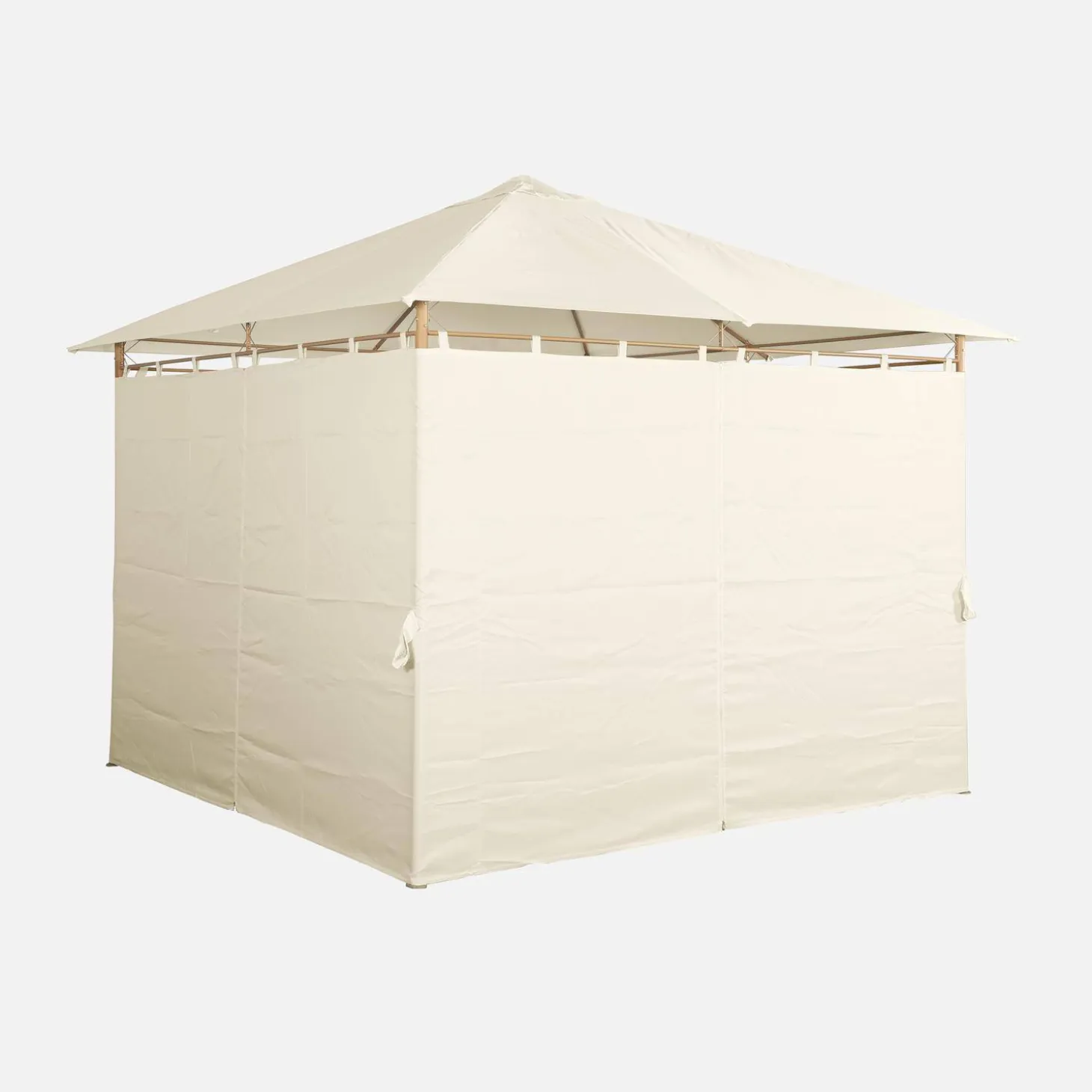Heavy duty 3x3m gazebo with curtains