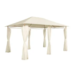 Heavy duty 3x4m gazebo with curtains
