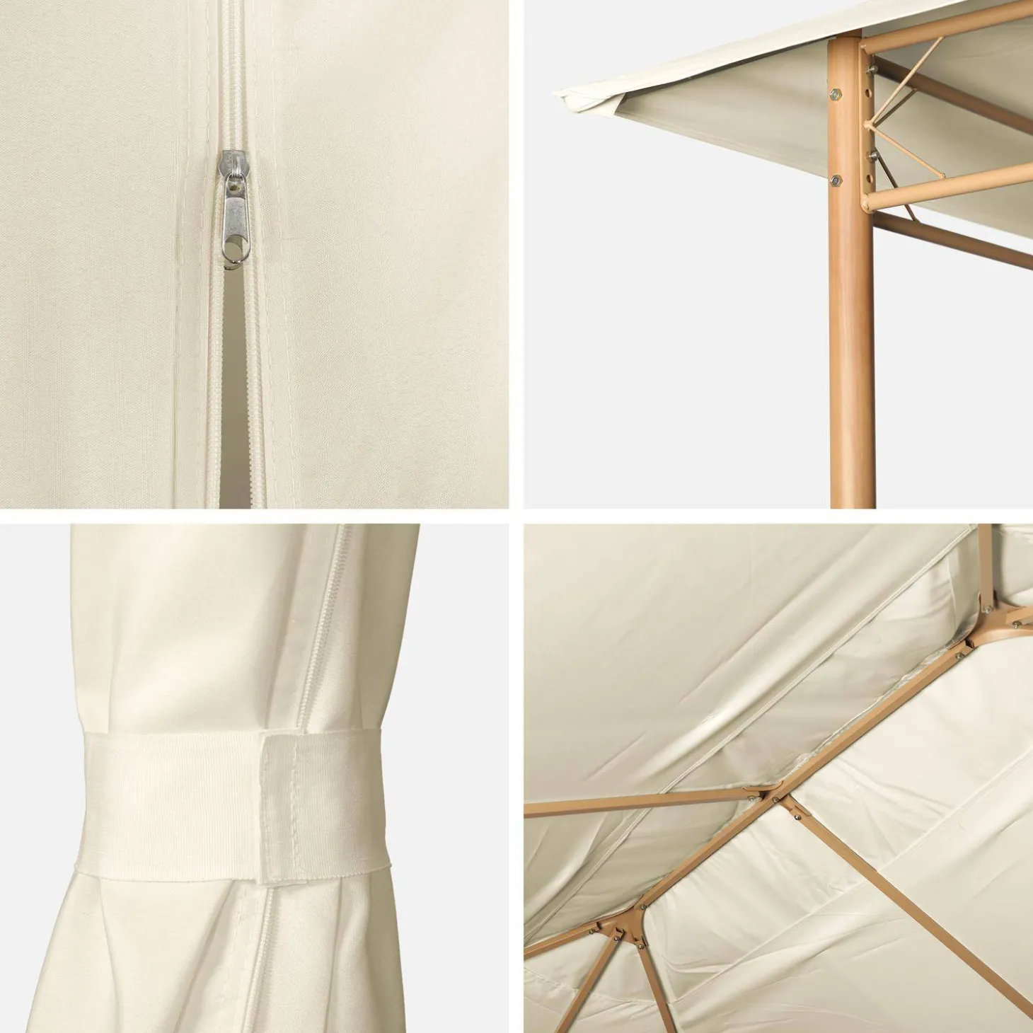 Heavy duty 3x4m gazebo with curtains