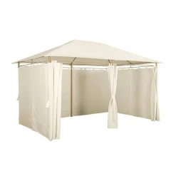Heavy duty 3x4m gazebo with curtains
