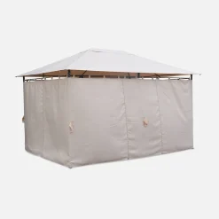 Heavy duty 3x4m gazebo with curtains