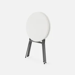 High reception high table, steel folding table (set of 4)