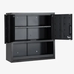 High storage cabinet for garages with shelf