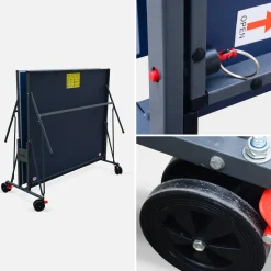 Indoor folding table tennis table with 4 bats and 6 balls