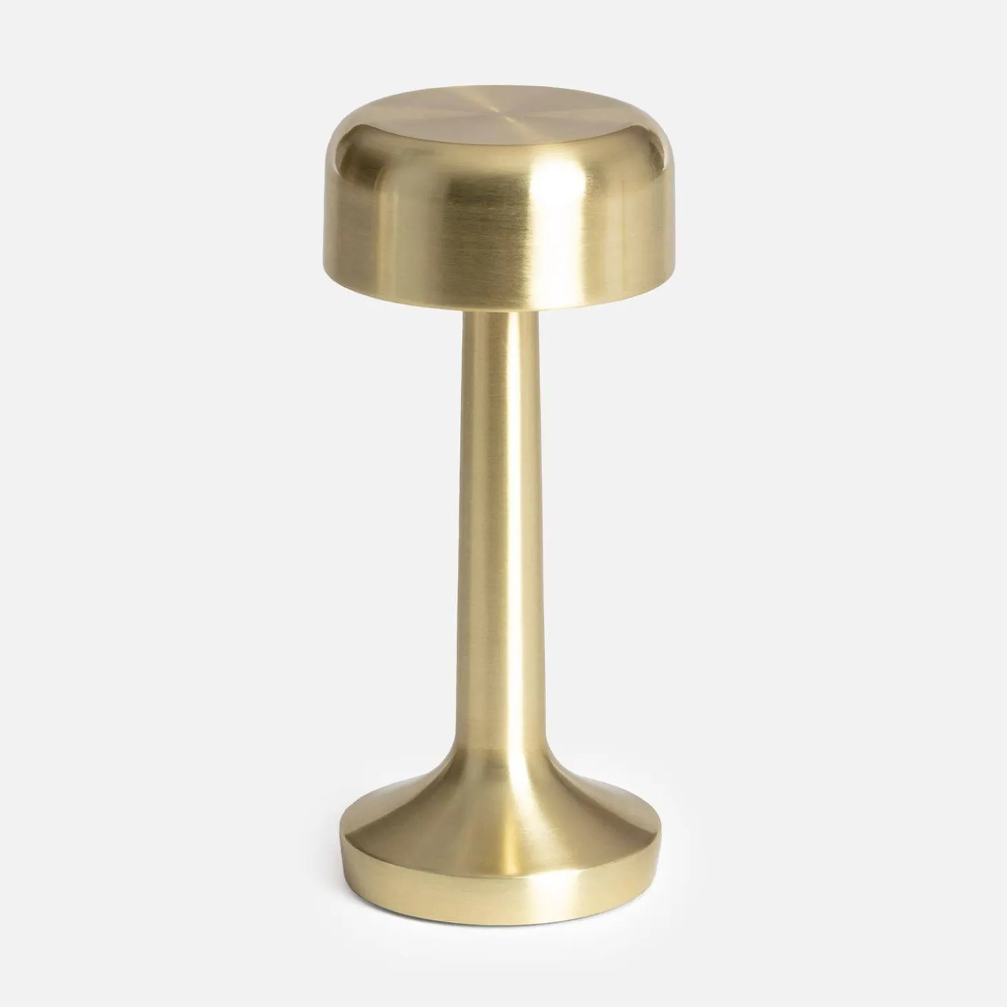 Indoor LED table lamp in gold metal Ø9cm