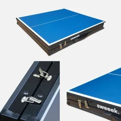 Indoor mini table tennis table with 2 bats and 3 balls