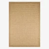 Indoor/outdoor beige rug with jute hessian effect