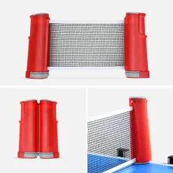 Indoor ping pong table with 2 rackets and 3 balls