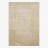 Indoor rug with beige arches pattern
