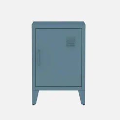 Industrial metal bedside table with 1 door