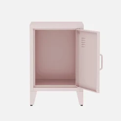 Industrial metal bedside table with 1 door