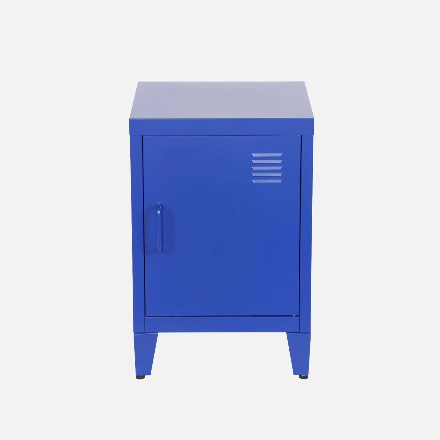 Industrial metal bedside table with 1 door