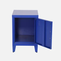 Industrial metal bedside table with 1 door