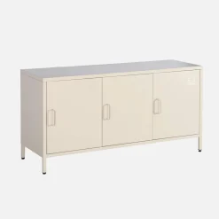 Industrial Metal TV Stand with 3 Doors 120cm