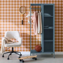 Industrial metal wardrobe, 4 storage spaces