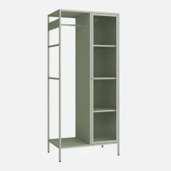 Industrial metal wardrobe, 4 storage spaces