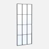 Industrial rectangular steel mirror