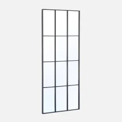 Industrial rectangular steel mirror