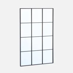 Industrial rectangular steel mirror