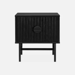 Industrial style bedside table with drawer