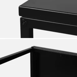 Industrielle square metal coffee table
