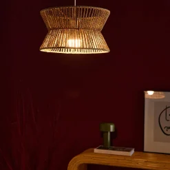 Interior hanging lamp in imitation rattan Ø35cm