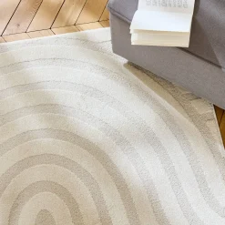 Interior rug with cream arches