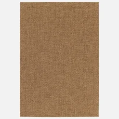 Jute-effect indoor/outdoor rug in caramel