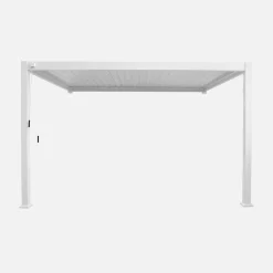 Lean to pergola with louvered roof aluminium 4 x 3m
