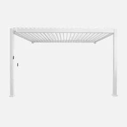 Lean to pergola with louvered roof aluminium 4 x 3m