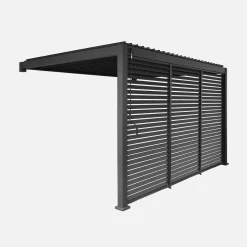 Lean to pergola 4 x 3m + 3 130cm louver panels