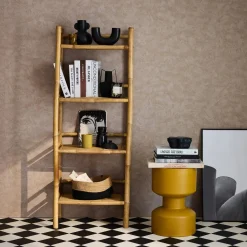 4-level bamboo shelf