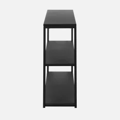 3-level industrial metal shelving unit