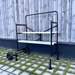 2-level shelf scaffolding with wheels