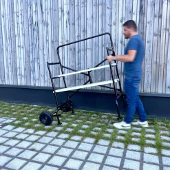 2-level shelf scaffolding with wheels