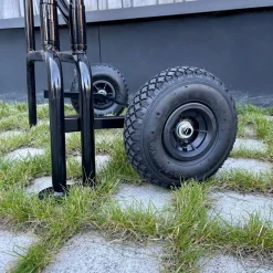2-level shelf scaffolding with wheels