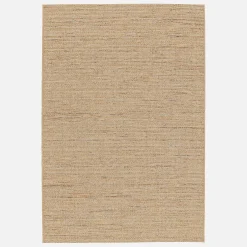 Light jute-effect interior/exterior carpet with coloured accents