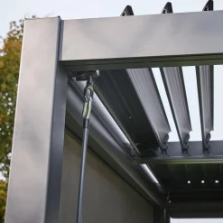 Louvered pergola aluminium and steel 4 x 3m