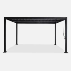 Louvered pergola aluminium and steel 4 x 3m