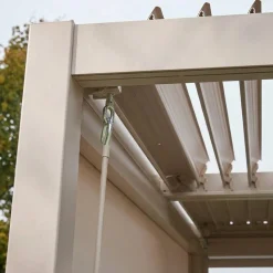 Louvered pergola aluminium and steel 4 x 3m
