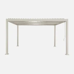 Louvered pergola aluminium and steel 4 x 3m