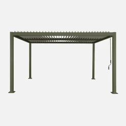 Louvered pergola aluminium and steel 4 x 3m