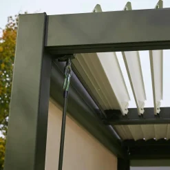 Louvered pergola aluminium and steel 4 x 3m