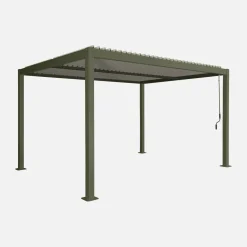 Louvered pergola aluminium and steel 4 x 3m