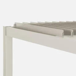 Louvered pergola aluminium and steel 3.6 x 3.6m