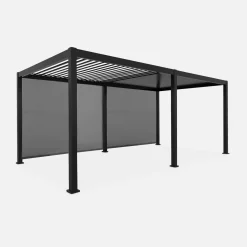 Louvered pergola aluminium 6 x 3m and 2 3m blinds