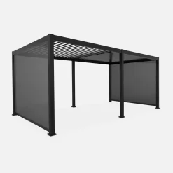 Louvered pergola aluminium 6 x 3m and 2 3m blinds
