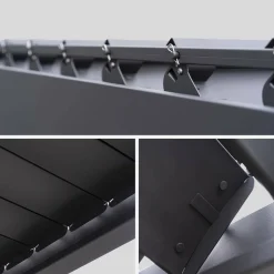 Louvered pergola aluminium 6x3m